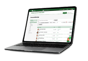 Registro de ponto pelo computador no sistema Kairos da Dimep